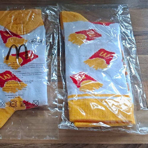 Mcdonald socken weiß gelb - mcdonald's, weiß/gelb