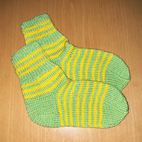 Handgestrickte socken 37 - gr, 36/37