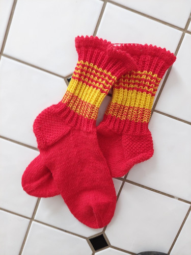 Socken handgestrickt - , gr