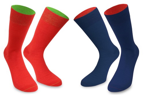 Paar socken mit farbigem - 1,