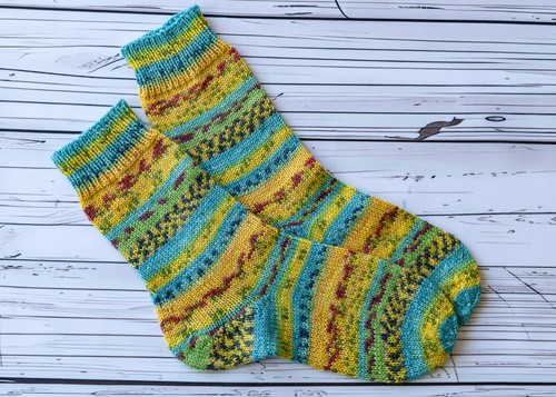 Handgestrickte wollsocken - handgestrickte,