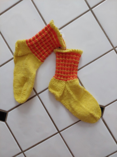 Socken handgestrickt