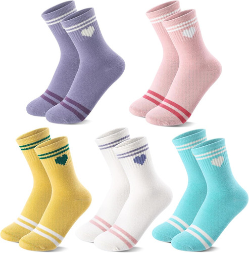 Damen tennissocken mit herz - mit, herz-